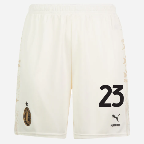 SHORTS-AC-Milan-x-Pleasures-2023-24–Light-version-WHITE-23-Fikayo-Tomori Collection | AC Milan Kits Collection | AC Milan Kits