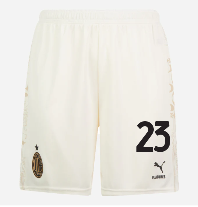 SHORTS-AC-Milan-x-Pleasures-2023-24–Light-version-WHITE-23-Fikayo-Tomori Collection | AC Milan Kits Collection | AC Milan Kits