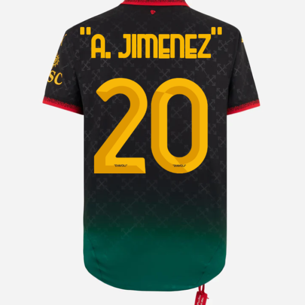 black-authentic-jersey-puma-x-ac-milan-x-off-white-202425-20-alejandro-jimenez Collection | AC Milan Kits Collection | AC Milan Kits
