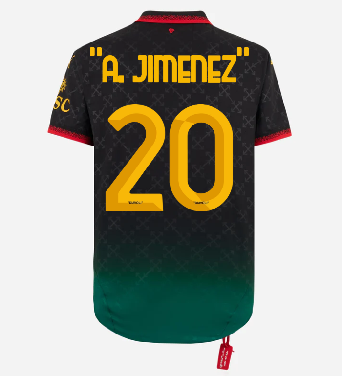 black-authentic-jersey-puma-x-ac-milan-x-off-white-202425-20-alejandro-jimenez Collection | AC Milan Kits Collection | AC Milan Kits