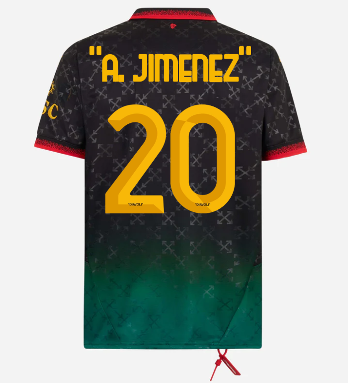 black-red-jersey-puma-x-ac-milan-x-off-white-202425-20-alejandro-jimenez Collection | AC Milan Kits Collection | AC Milan Kits