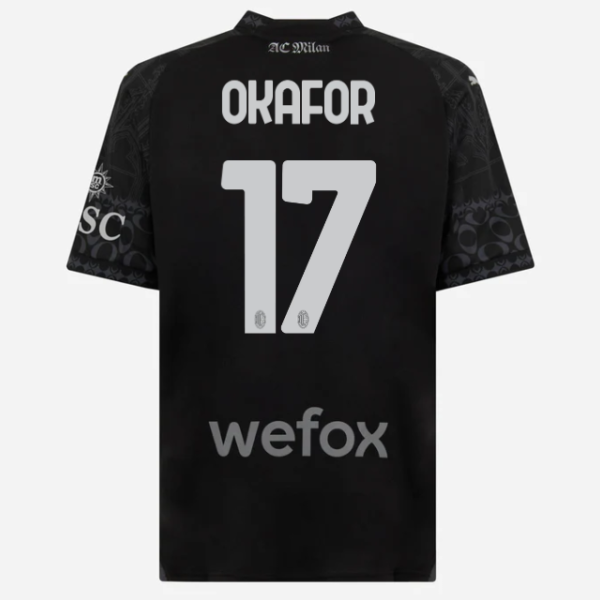 jersey-ac-milan-x-pleasures-202324-dark-version-17-noah-okafor Collection | AC Milan Kits Collection | AC Milan Kits