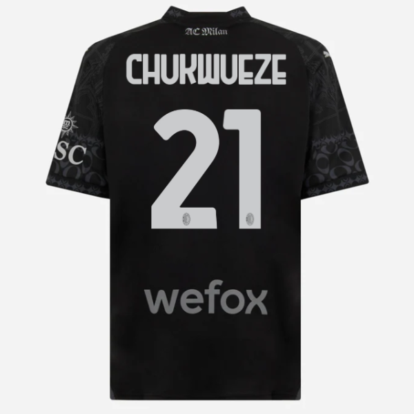 jersey-ac-milan-x-pleasures-202324-dark-version-21-samuel-chukwueze Collection | AC Milan Kits Collection | AC Milan Kits