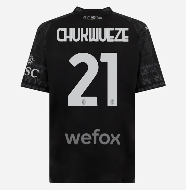 jersey-ac-milan-x-pleasures-202324-dark-version-21-samuel-chukwueze Collection | AC Milan Kits Collection | AC Milan Kits