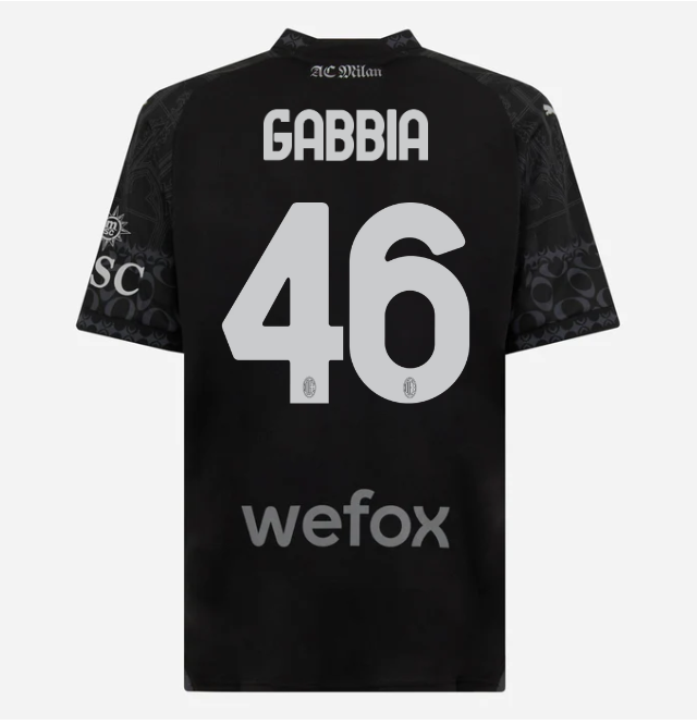 jersey-ac-milan-x-pleasures-202324-dark-version-46-matteo-gabbia Collection | AC Milan Kits Collection | AC Milan Kits