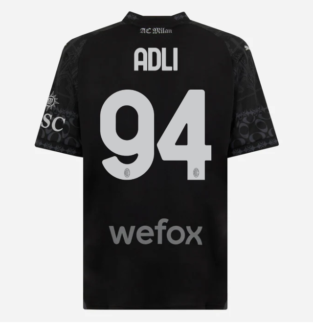 jersey-ac-milan-x-pleasures-202324-dark-version-94-yacine-adli Collection | AC Milan Kits Collection | AC Milan Kits