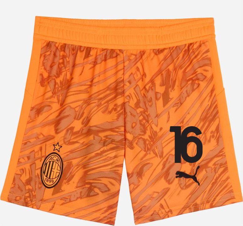 milan goalkeeper away 202526 kidsshorts – 16 mike maignan Collection | AC Milan Kits Collection | AC Milan Kits