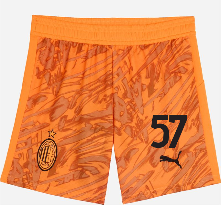 milan goalkeeper away 202526 kidsshorts – 57 marco sportiello Collection | AC Milan Kits Collection | AC Milan Kits
