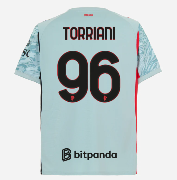 milan goalkeeper home 202526 jersey – 96 lorenzo torriani Collection | AC Milan Kits Collection | AC Milan Kits