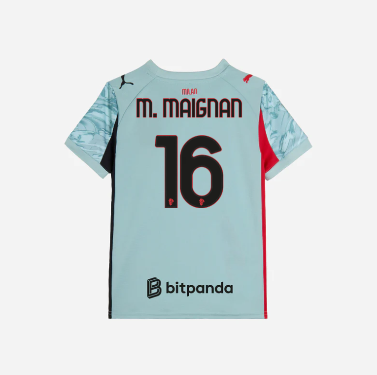 milan goalkeeper home 202526 kids jersey – 16 mike maignan Collection | AC Milan Kits Collection | AC Milan Kits