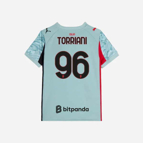 milan goalkeeper home 202526 kids jersey – 96 lorenzo torriani Collection | AC Milan Kits Collection | AC Milan Kits