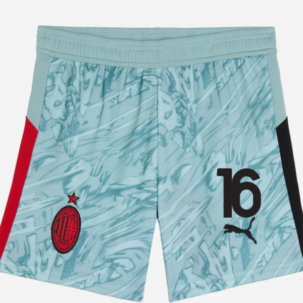 milan goalkeeper home 202526 kidsshorts – 16 mike maignan Collection | AC Milan Kits Collection | AC Milan Kits