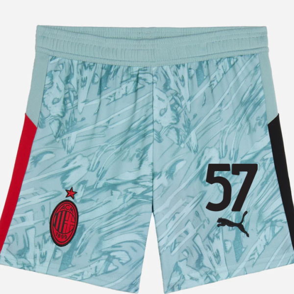 milan goalkeeper home 202526 kidsshorts – 57 marco sportiello Collection | AC Milan Kits Collection | AC Milan Kits