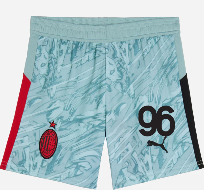 milan goalkeeper home 202526 kidsshorts – 96 lorenzo torriani Collection | AC Milan Kits Collection | AC Milan Kits