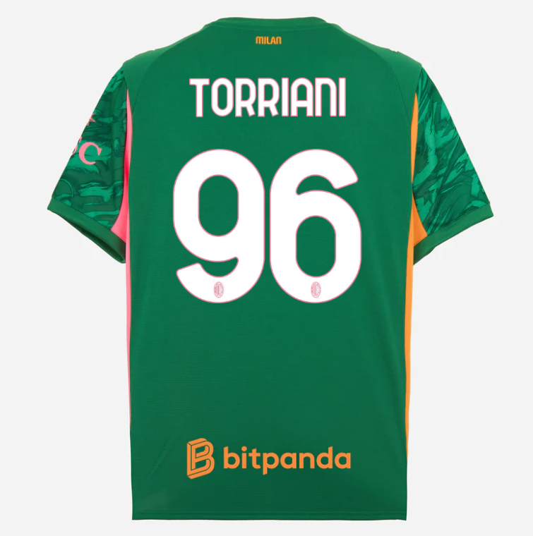 milan goalkeeper third 202526 jersey – 96 lorenzo torriani Collection | AC Milan Kits Collection | AC Milan Kits