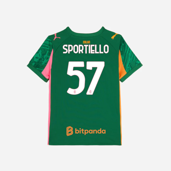 milan goalkeeper third 202526 kids jersey – 57 marco sportiello Collection | AC Milan Kits Collection | AC Milan Kits