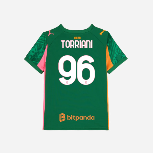 milan goalkeeper third 202526 kids jersey – 96 lorenzo torriani Collection | AC Milan Kits Collection | AC Milan Kits