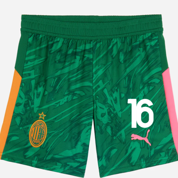 milan goalkeeper third 202526 kidsshorts – 16 mike maignan Collection | AC Milan Kits Collection | AC Milan Kits