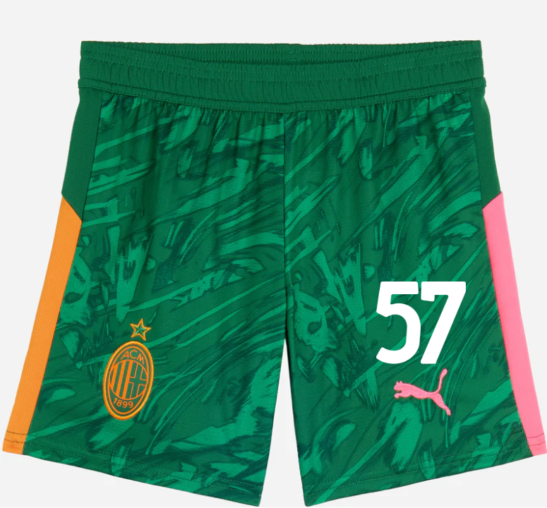 milan goalkeeper third 202526 kidsshorts – 57 marco sportiello Collection | AC Milan Kits Collection | AC Milan Kits