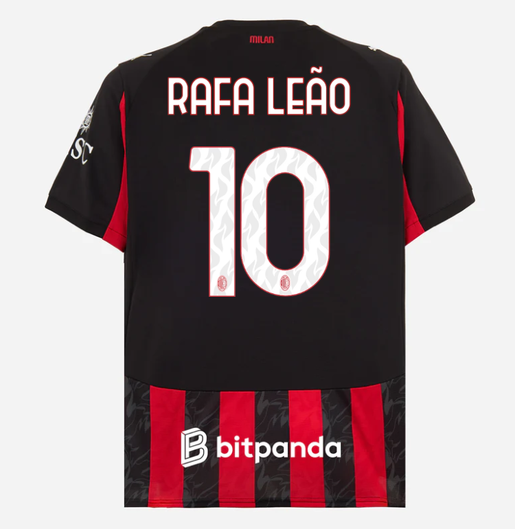 milan home 202526 jersey – 10 rafael leão Collection | AC Milan Kits Collection | AC Milan Kits