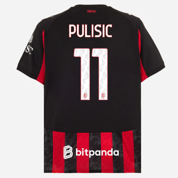 milan home 202526 jersey – 11 christian pulisic Collection | AC Milan Kits Collection | AC Milan Kits
