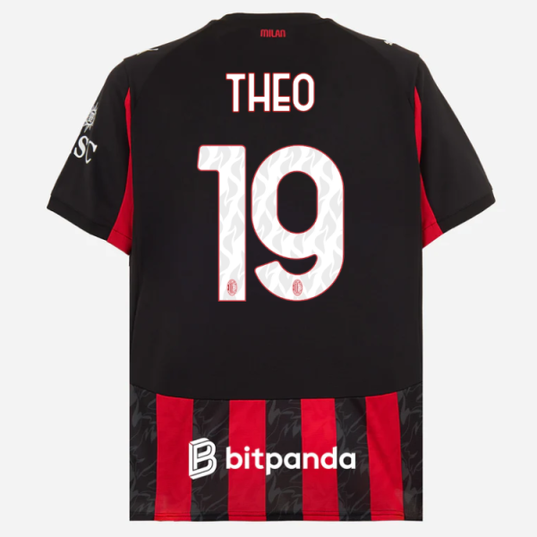 milan home 202526 jersey – 19 theo hernández Collection | AC Milan Kits Collection | AC Milan Kits
