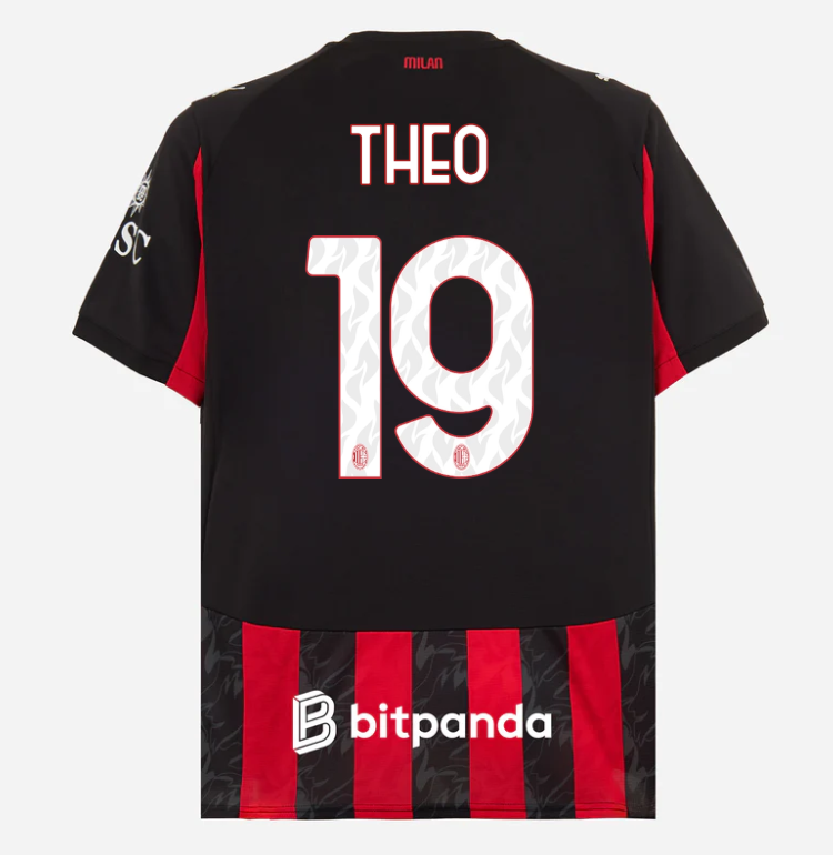 milan home 202526 jersey – 19 theo hernández Collection | AC Milan Kits Collection | AC Milan Kits