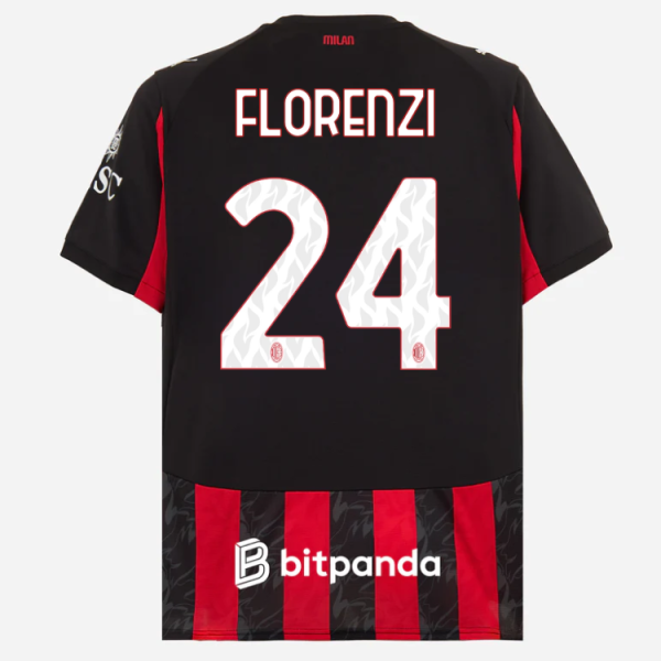 milan home 202526 jersey – 24 alessandro florenzi Collection | AC Milan Kits Collection | AC Milan Kits