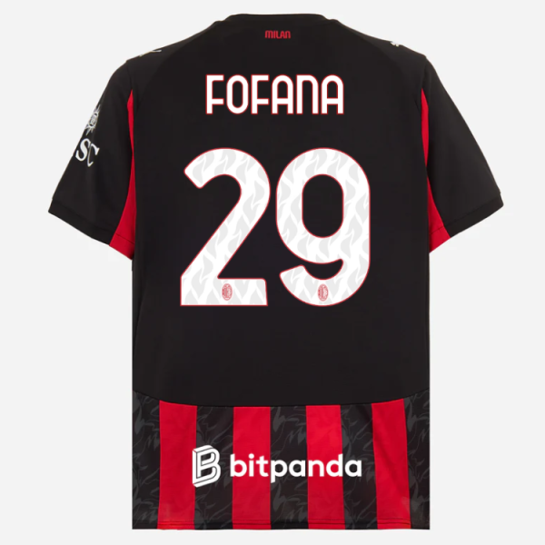 milan home 202526 jersey – 29 youssouf fofana Collection | AC Milan Kits Collection | AC Milan Kits