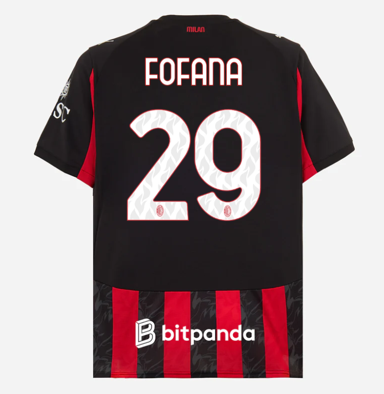 milan home 202526 jersey – 29 youssouf fofana Collection | AC Milan Kits Collection | AC Milan Kits
