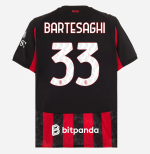 milan home 202526 jersey – 33 davide bartesaghi Collection | AC Milan Kits Collection | AC Milan Kits