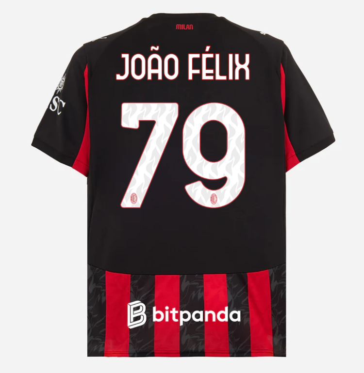 milan home 202526 jersey – 79 joão félix Collection | AC Milan Kits Collection | AC Milan Kits