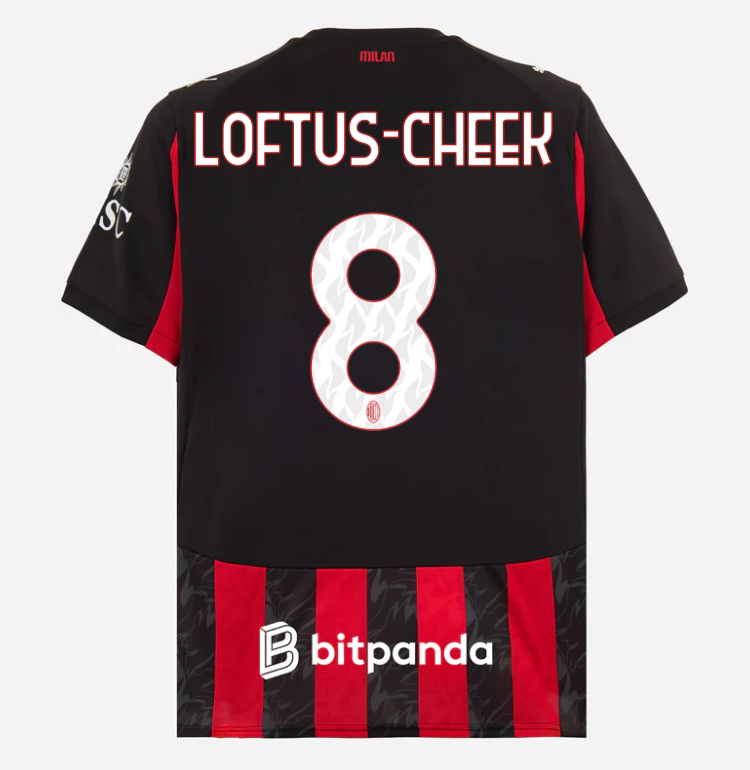 milan home 202526 jersey – 8 ruben loftus-cheek Collection | AC Milan Kits Collection | AC Milan Kits