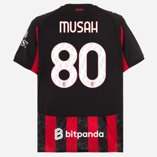 milan home 202526 jersey – 80 yunus musah Collection | AC Milan Kits Collection | AC Milan Kits