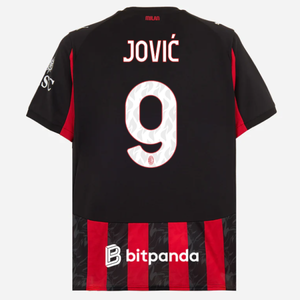 milan home 202526 jersey – 9 luka jović Collection | AC Milan Kits Collection | AC Milan Kits