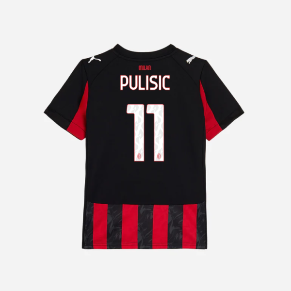 milan home 202526 kids jersey – 11 christian pulisic Collection | AC Milan Kits Collection | AC Milan Kits
