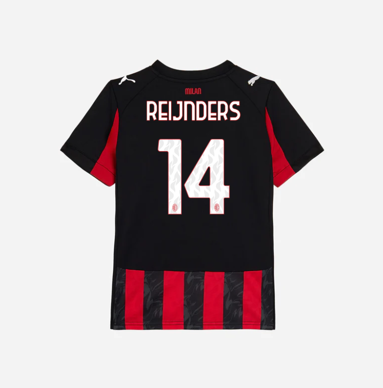 milan home 202526 kids jersey – 14 tijjani reijnders Collection | AC Milan Kits Collection | AC Milan Kits