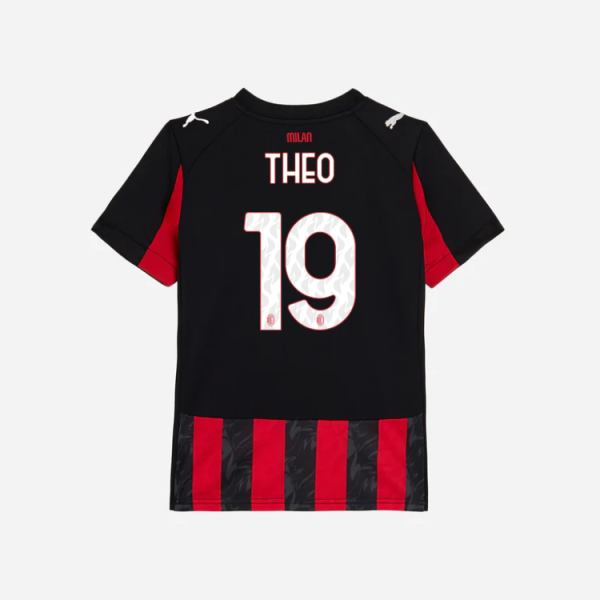 milan home 202526 kids jersey – 19 theo hernández Collection | AC Milan Kits Collection | AC Milan Kits