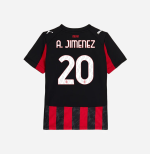 milan home 202526 kids jersey – 20 alejandro jimenez Collection | AC Milan Kits Collection | AC Milan Kits