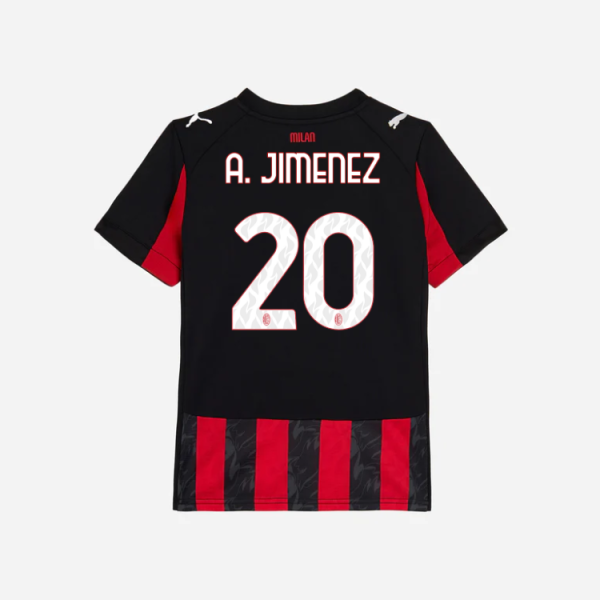 milan home 202526 kids jersey – 20 alejandro jimenez Collection | AC Milan Kits Collection | AC Milan Kits