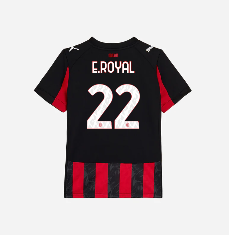 milan home 202526 kids jersey – 22 emerson royal Collection | AC Milan Kits Collection | AC Milan Kits