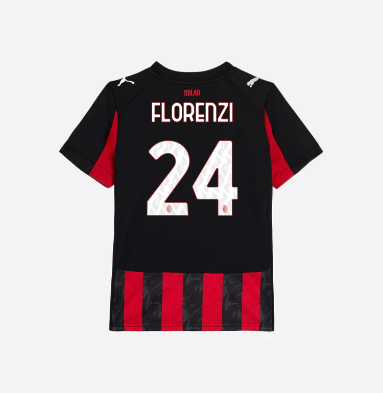 milan home 202526 kids jersey – 24 alessandro florenzi Collection | AC Milan Kits Collection | AC Milan Kits