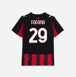 milan home 202526 kids jersey – 29 youssouf fofana Collection | AC Milan Kits Collection | AC Milan Kits
