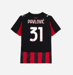 milan home 202526 kids jersey – 31 strahinja pavlović Collection | AC Milan Kits Collection | AC Milan Kits