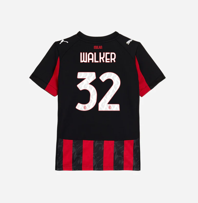 milan home 202526 kids jersey – 32 kyle walker Collection | AC Milan Kits Collection | AC Milan Kits