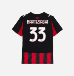milan home 202526 kids jersey – 33 davide bartesaghi Collection | AC Milan Kits Collection | AC Milan Kits
