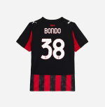 milan home 202526 kids jersey – 38 warren bondo Collection | AC Milan Kits Collection | AC Milan Kits