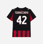 milan home 202526 kids jersey – 42 filippo terracciano Collection | AC Milan Kits Collection | AC Milan Kits