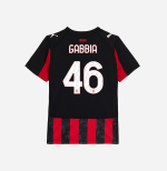 milan home 202526 kids jersey – 46 matteo gabbia Collection | AC Milan Kits Collection | AC Milan Kits