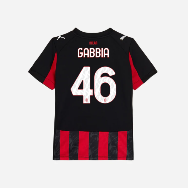 milan home 202526 kids jersey – 46 matteo gabbia Collection | AC Milan Kits Collection | AC Milan Kits